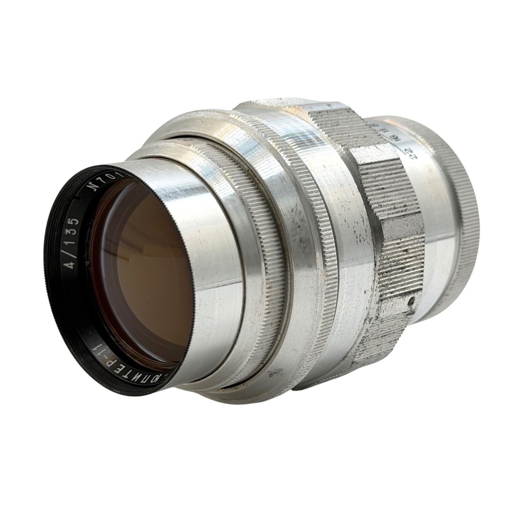 Jupiter-11 135mm f/4 Soviet Telephoto Lens Silver USSR Serial N7014808 VGC